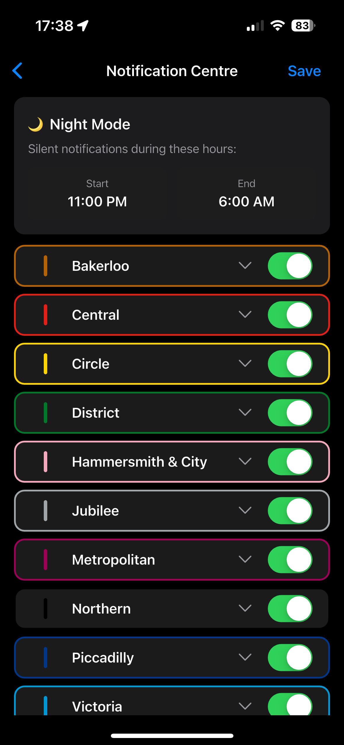 Notification Centre
